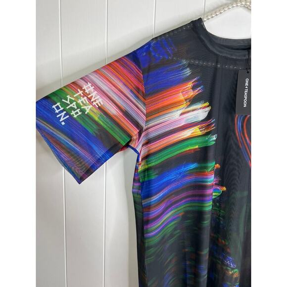 One Teaspoon 99 cent Dreams Mesh T Dress in Black Size XS NWT - Picture 7 of 11